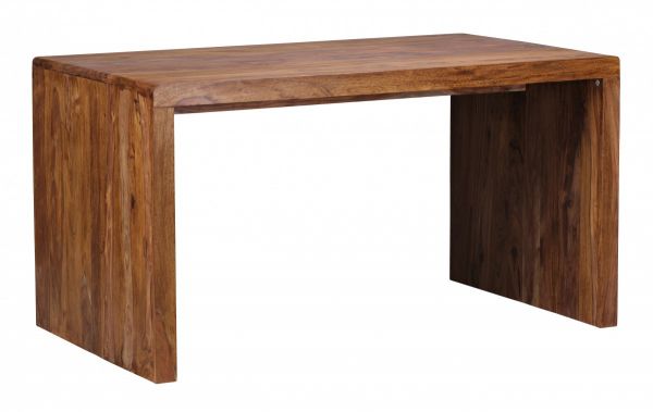 Sheesham Schreibtisch, Computertisch, Massiv-Holz, 140 cm breit