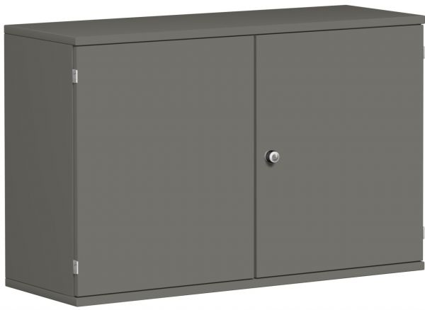 Flügeltürenschrank, 120x42x77cm, Graphit