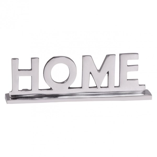 HOME Design Schriftzug zur Dekoration, Aluminium