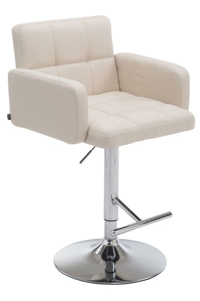 Barhocker Los Angeles, Stoff, creme
