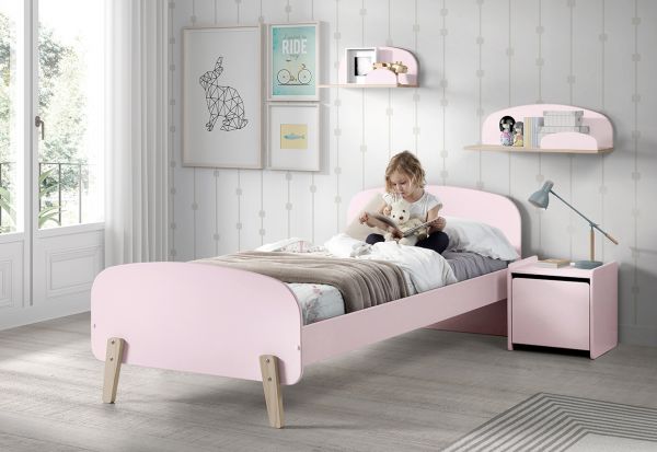 Kiddy Einzelbett 90x200 cm rosa