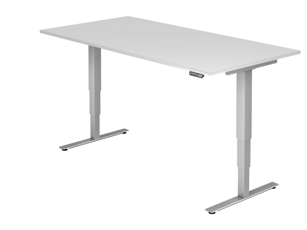 Sitz-Steh-Schreibtisch elektrisch 200x100cm Weiß