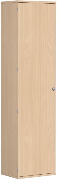 Garderobenschrank mit ausziehbarem Garderobenhalter, 60x42x230cm, Buche