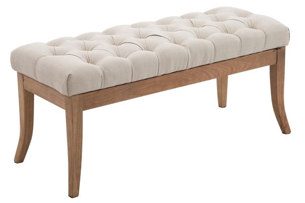 Sitzbank Ramses Stoff antik-hell 100, creme