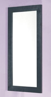 Wandspiegel, Eiche schwarz - weiß, MDF, 40x2x80cm