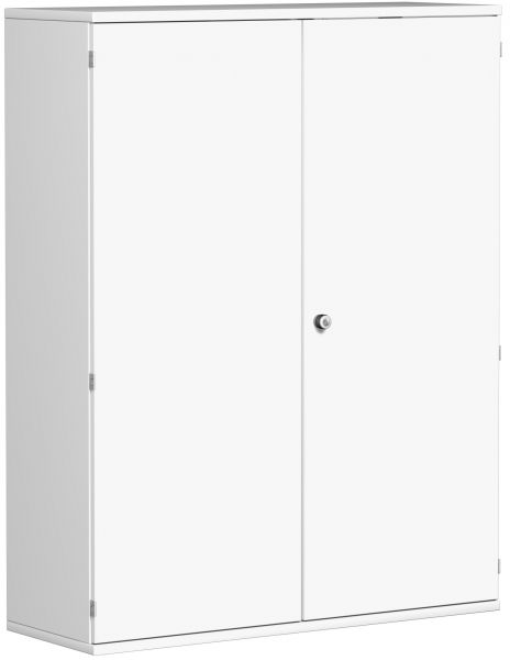 Garderobenschrank mit ausziehbarem Garderobenhalter, 120x42x154cm, Weiß
