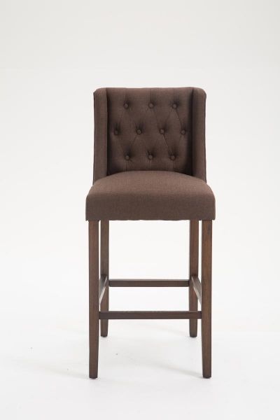 Barhocker Cassandra Stoff Antik-dunkel, braun
