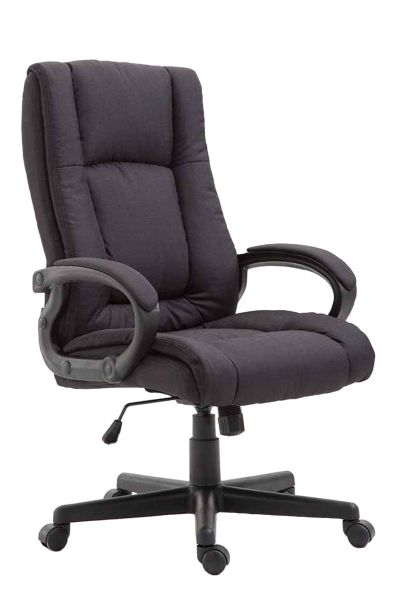 Bürostuhl XL Sparta Stoff, Schwarz
