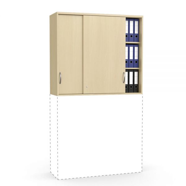 Schiebetüren-Aufsatzschrank MULTI M 120x105x42 cm