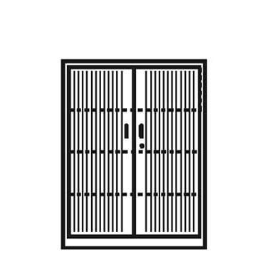 Rollladenschrank BASE L 120x156x42 cm, Schwarzgrau