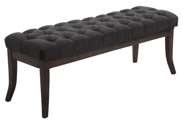 Sitzbank Ramses Stoff antik-dunkel 120, dunkelgrau