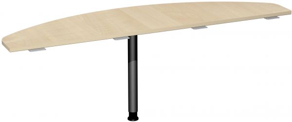 Anbautisch höhenverstellbar, 180x50cm, Ahorn Anthrazit