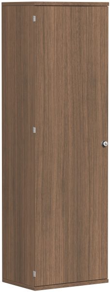 Garderobenschrank mit ausziehbarem Garderobenhalter, 60x42x192cm, Nussbaum