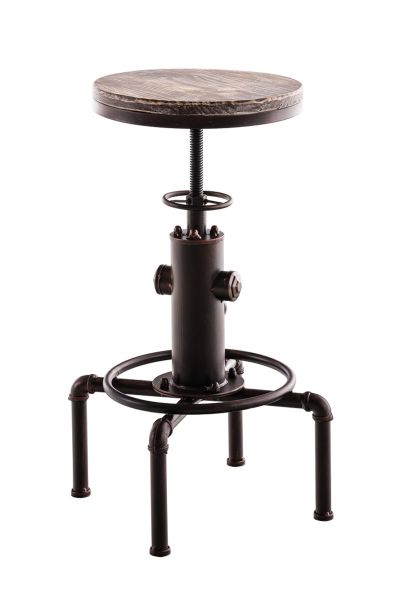 Barhocker Lumos, Holz, bronze