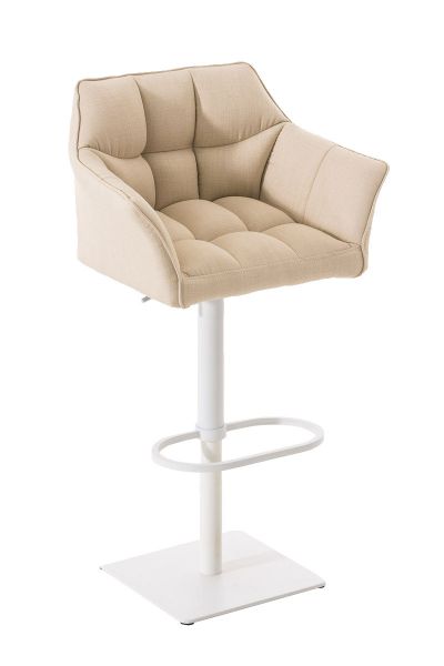 Barhocker Damaso W Stoff, creme