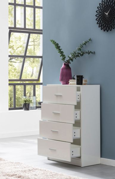 Design Sideboard Hochglanz Anrichte Holz Modern 60x90x30 cm Weiß