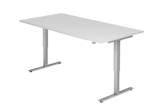 Sitz-Steh-Schreibtisch elektrisch 200X100cm Weiß