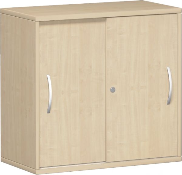 Schiebetürenschrank, 80x42x77cm, Ahorn