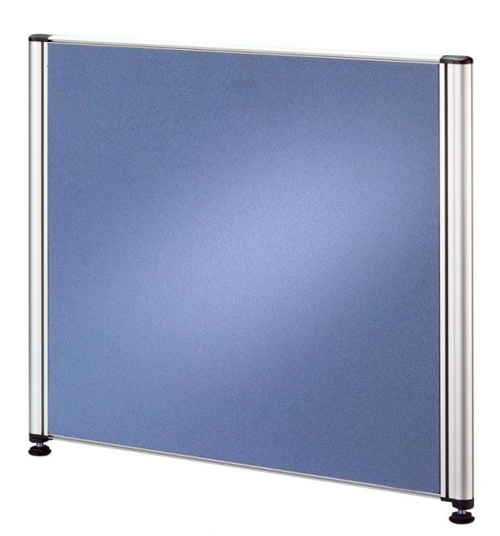 Trennwand für Call-Center Tische, 50 cm, Blau