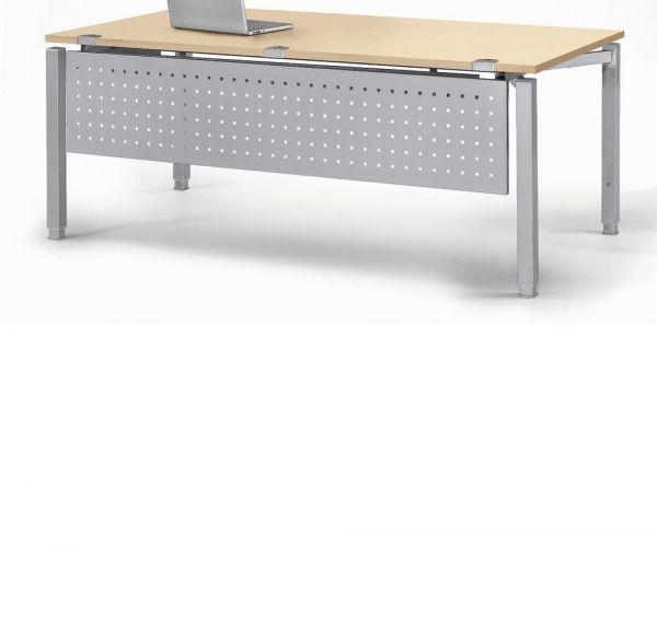 Schreibtisch Rechteck CONCEPT MODUL 180x80x68-82 cm, Ahorn / Silber