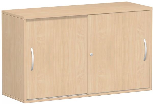 Anstell-Schiebetürenschrank Oberboden 25 mm, 120x42x72cm, Buche Buche