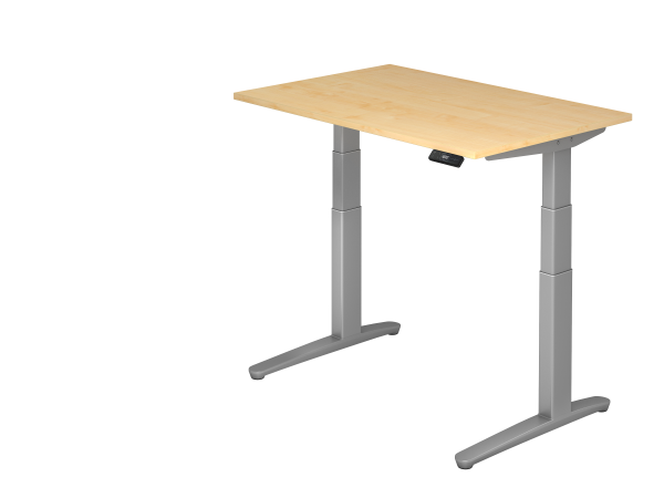 Sitz-Steh-Schreibtisch elektrisch 120x80cm Ahorn
