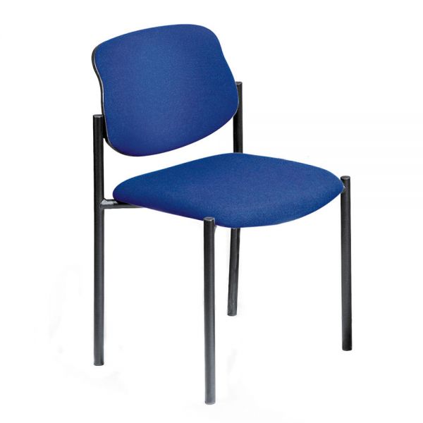 Besucherstuhl FLORA I Bezug Stoff Basic, blau