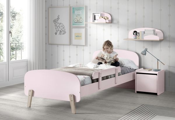 Kiddy Absturzschutz für Einzelbett rosa