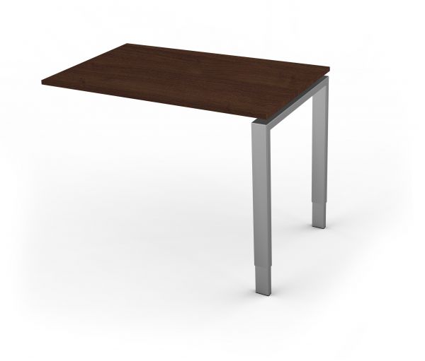Anbautisch mit 4-Bein-Gestell, 100x600cm, Wenge