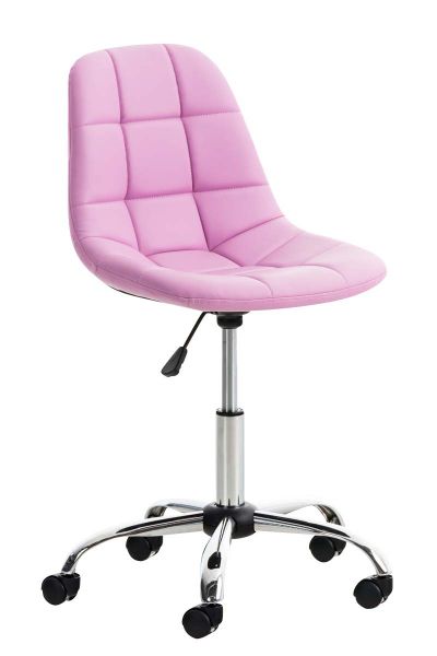 Bürostuhl Emil Kunstleder, Pink