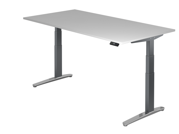 Sitz-Steh-Schreibtisch elektrisch 200x100cm Graphit Graphit