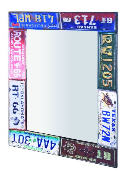 Wandspiegel, vintage, Metall, 61x5x81cm