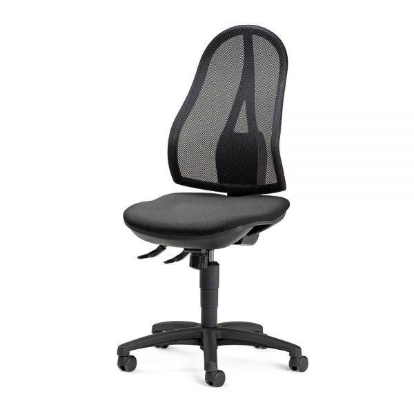 Bürodrehstuhl COMFORT NET, ohne Armlehnen, Bezug Stoff Basic G, Anthrazit